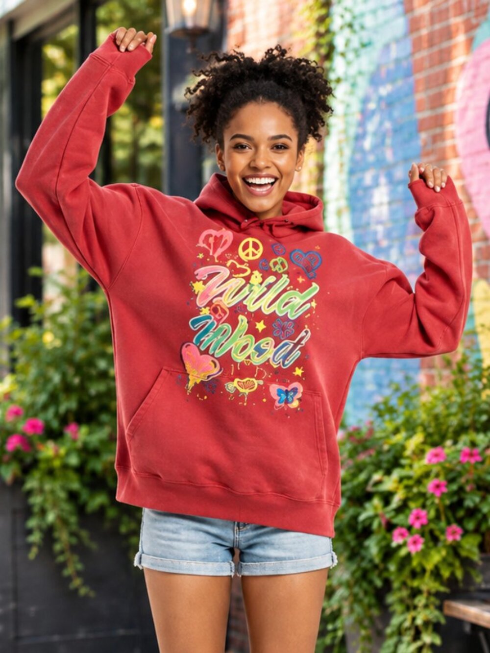 Comfy Wild Wood Hoodie by Esy Casual Wear - Size Large - Great Everyday Staple